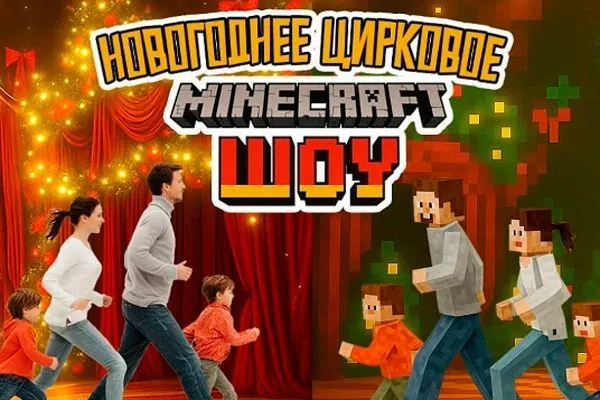 Новогоднее Цирковое Minecraft Шоу